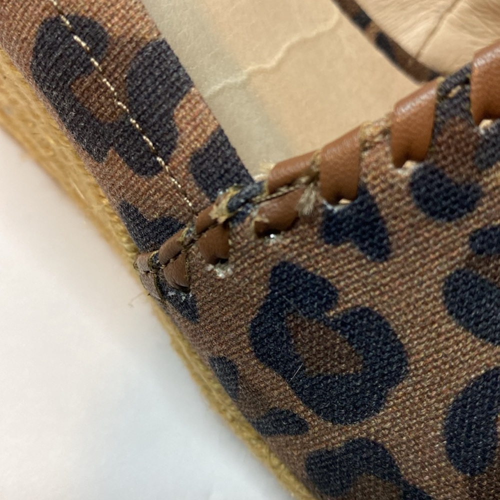 Jack Rogers Leopard Print Espadrille Wedge Sandals size 8 - Picture 2 of 10